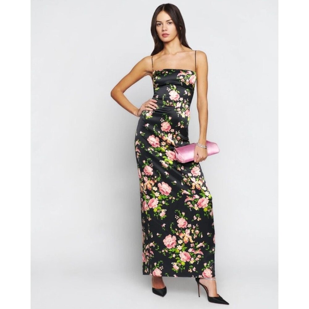 NWT Reformation Frankie 100% Silk Dress Polina Sz 2